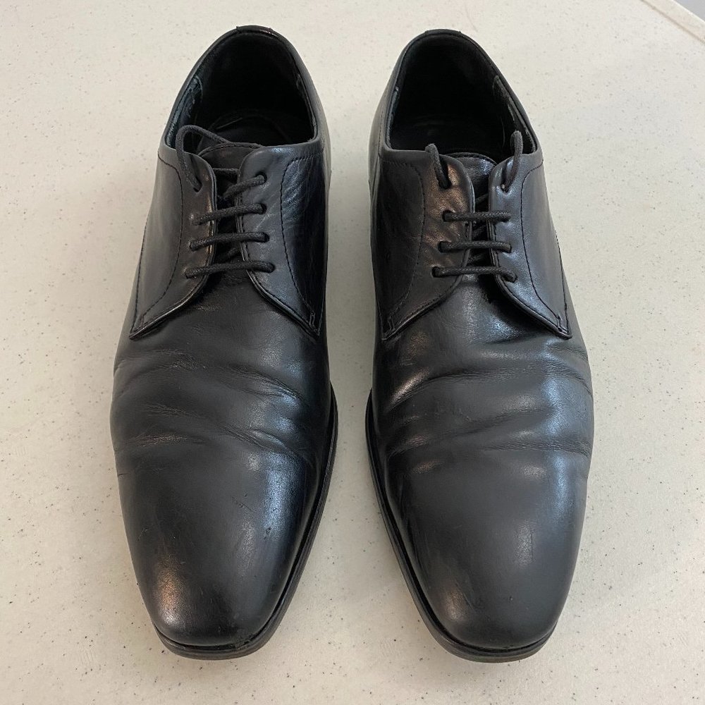 BOSS Hugo Boss Men's Derby Black Leather Shoes